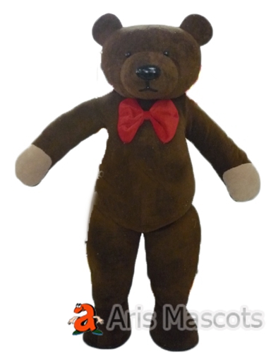 Full Body Mascot BrownTeddy Bear Plush Costume for Events, Stage Costumes Bear Adult Suit