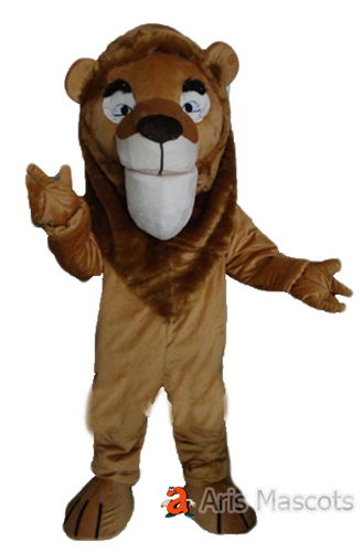 Plush Mascot Costume Adult Lion Suit, Cheap Mascots for Sale