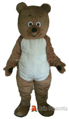 Plush Bear Mascot Costume for Events, Custom Made Plush Bear Outfit
