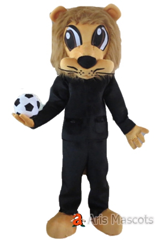 High School Mascot Costume Adult Lion Suit for Entertainment