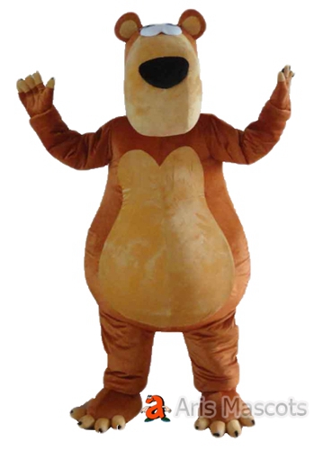 Giant Mascot Hippo Fur Plush Costume for Adults, Full Mascot Costumes for Events