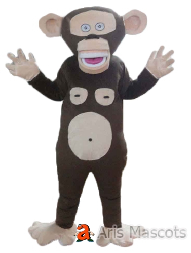 Design Your Own Mascot Costume Monkey Adult Outfit for Brands