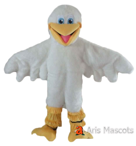 Disguise-White Eagle Mascot Costume Customizable