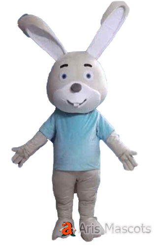 Lovely Grey Rabbit Mascot Costume-Cosplay Bunny Rabbit Adult Suit