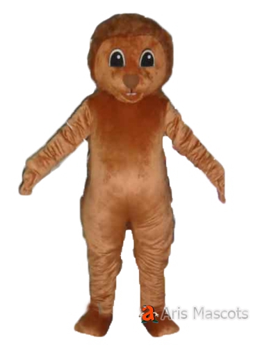 Brown Hedgehog Mascot Costume for Events-Customizable Hedgehog Adult Dress Up