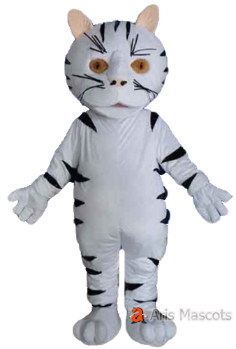 Full Mascot Costume White Tiger Adult Fancy Dress, Disguise Tiger Custom Mascots