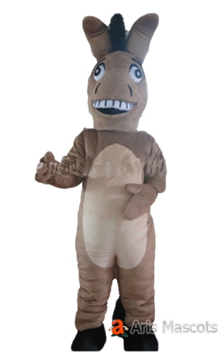 Mascot Donkey Adult Costume-Disguise Donkey Plush Suit Full Body Outfit