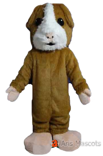 Mascot Hamster Adult Costume-Faux Fursuit Plush Hamster Fancy Dress