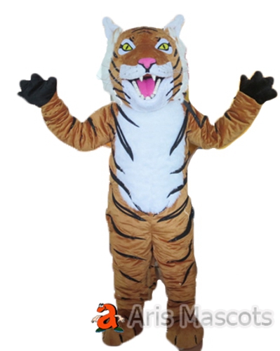 Adult Foam Full Tiger mascot outfit Party Costume Custom Team Mascots Sports Mascot Costume Desuisement Mascotte Character Design Company ArisMascots