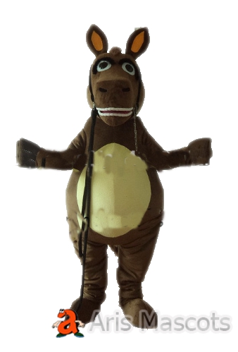 Realistic Horse Mascot Full Body Adult Outfit-Disguise Horse Fancy Dress