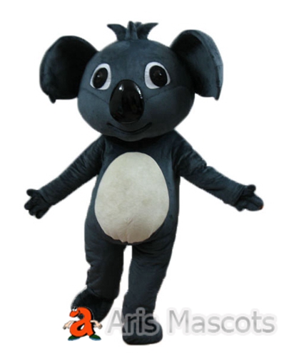 Giant Grey Koala Mascot Suit Adult Costume for Carnivals-Plush Koala Fancy Dress Big Head Mascots