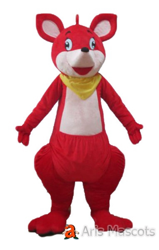 Costume Kangaroo Mascot Full Plush Outfit-Custom Mascots for School and College