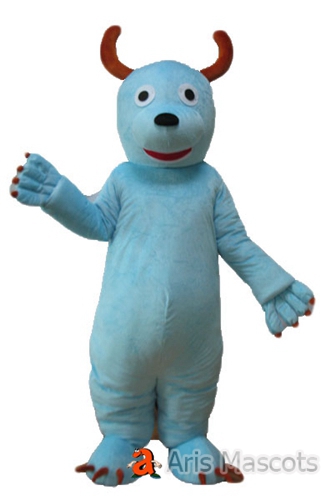Blue Bull Mascot Costume for Adults-Funny Mascot Costumes for Sale
