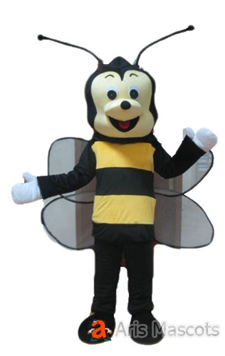 Yellow and Black Honey Bee Adult Costume-Mascot Bee Suit Insects Mascots