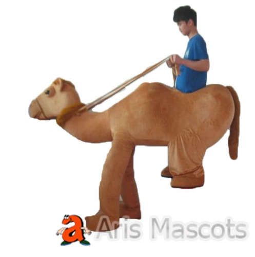 Realistic Camel Mascot Costume -Ridinng Camel 4 Legs