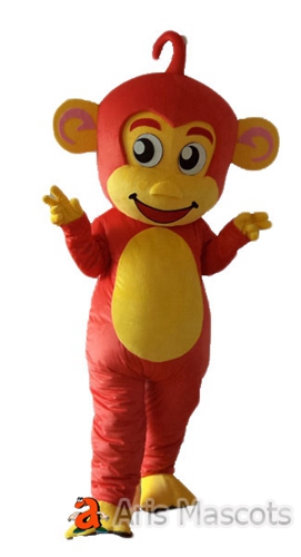 Smile Monkey Adult Suit for Carnivals-Plush Monkey Mascot Outfit for Studios