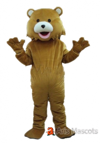 Brown Bear Plush Mascot Costume for Sale, Animal Mascots Custom