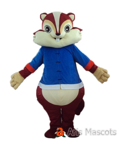 Lovely Full Body Mascot Chipmunk Costume -Big Chipmunk Adult Outfit for Sale