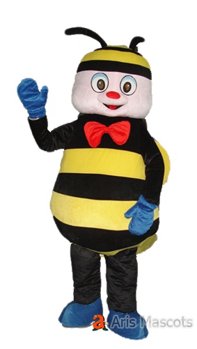 Giant Yellow Honey Bee Mascot Costume for Events-Mascot Insects Bee Adult Suit