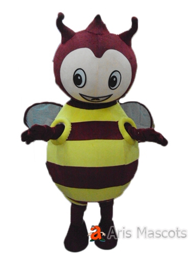 Honey Bee Costume Adult Full Mascot Outfit for Event Insects Mascots Custom Design and Production