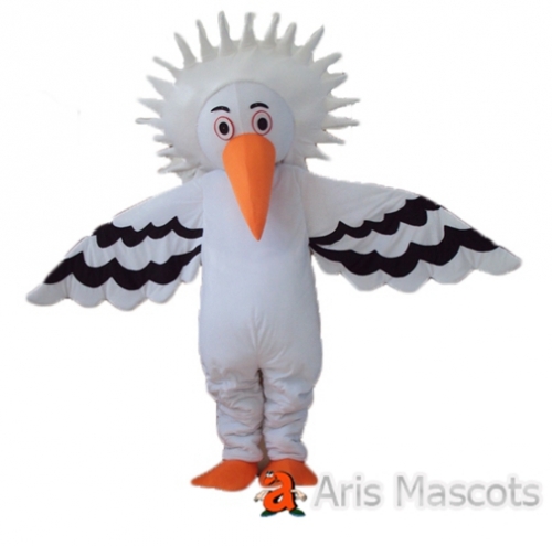 Woodcutter Adult Costume Full Body Plush Bird Cosplay Suit
