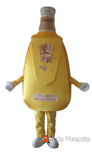 Realistic Wine Bottle Mascot Costume Adult Full Body Outfit for Advertising-Mascots Marketing