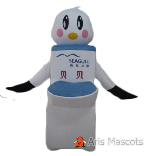 Toilet Full Mascot Costume  Closestool  Adult Costume for Brands Marketing-Custom Mascots for Advertising