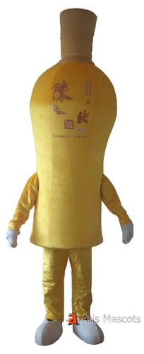 Realistic Wine Bottle Mascot Costume Adult Full Body Outfit for Advertising-Mascots Marketing