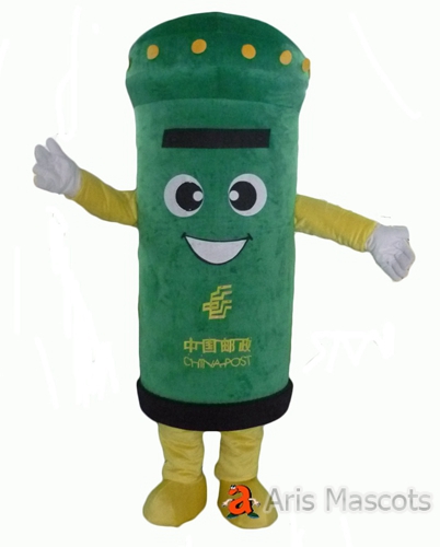 Cosplay Mailbox Mascot Costume Full Body Aduit Suit-Postbox Fancy Dress