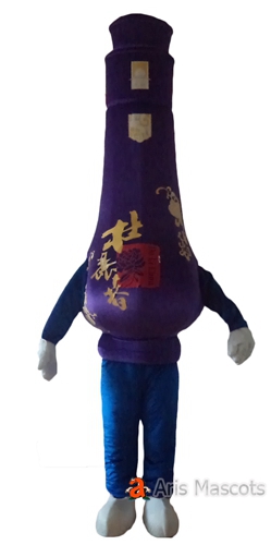 Realistic Wine Bottle Mascot Costume Adult Full Body Outfit for Advertising-Mascots Marketing
