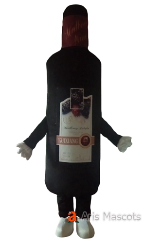 Realistic Wine Bottle Mascot Costume Adult Full Body Outfit for Advertising-Mascots Marketing