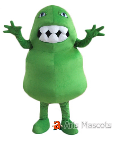 Scary Bacteria Mascot Costume for Parades, Full Body Germ Cosplay Dress
