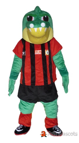 Mascot Crocodile Adult Costume with Jersey for Sports Team-Crocodile Suit