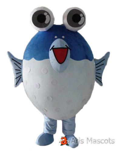 Giant Fish Mascot Full Body Costume for Adults, Plush Fish Pet Suit