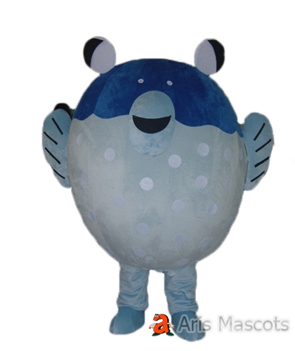 Giant Fish Mascot Full Body Costume for Adults, Plush Fish Pet Suit