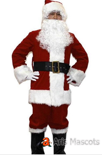 Santa Claus Fancy Dress Adult Santa Suit for Christmas Events
