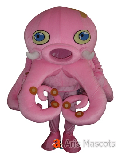 Pink Octopus Mascot - Costume Octopus - Sea Animal Mascots