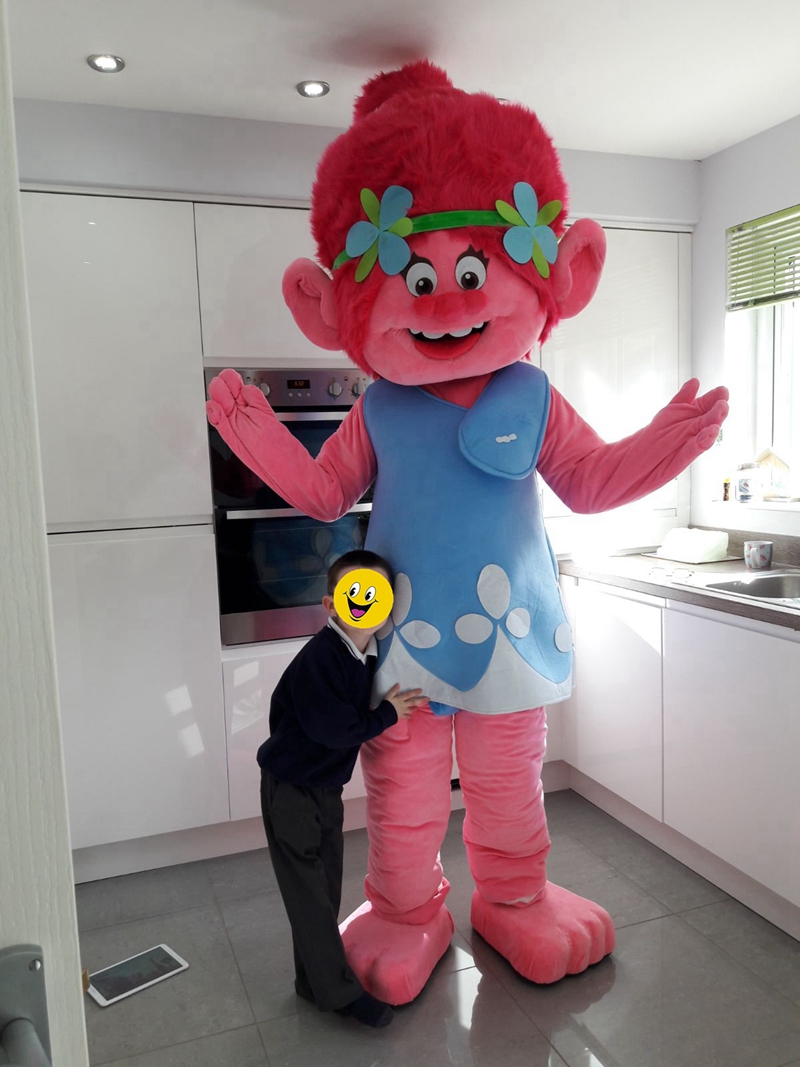 Plush Fursuit Poppy Trolls Costume Adult Size Full Body Fancy Dress ...
