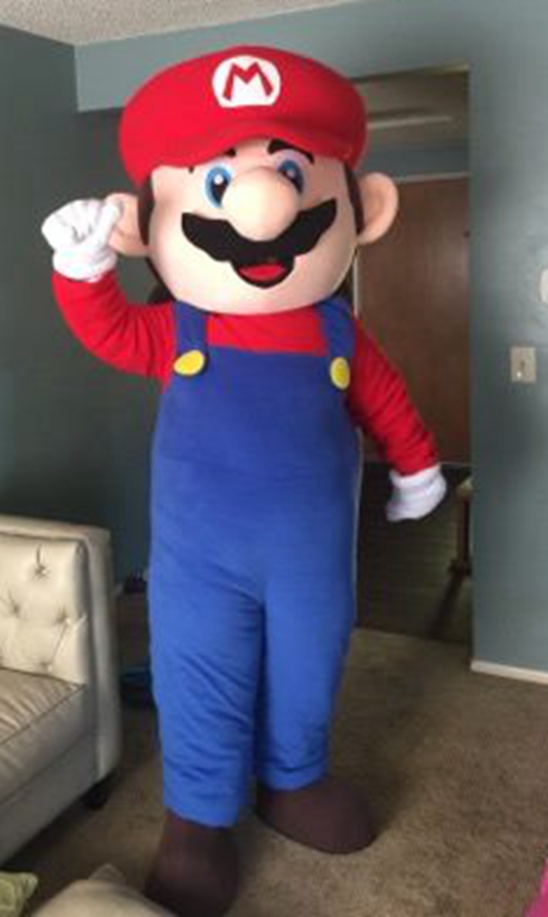 Adult Size Mario Bro Mascot Costume For Party Cartoon Mascot Costumes