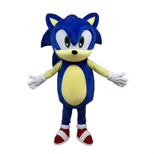 Giant  Sonic Hedgehog Costume for Adults Full Body Plush Mascot Suit Fancy Dress Cartoon Mascots Carnival Costumes for Events