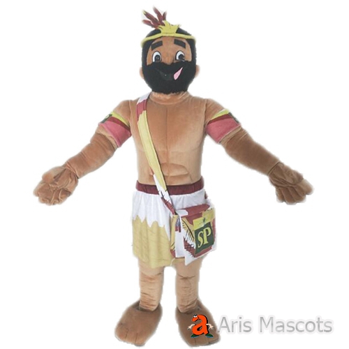 Cosplay Aborigines Mascot Costume Adult Size Full Body Indigenous Fancy Dress Stage Wear Costumes