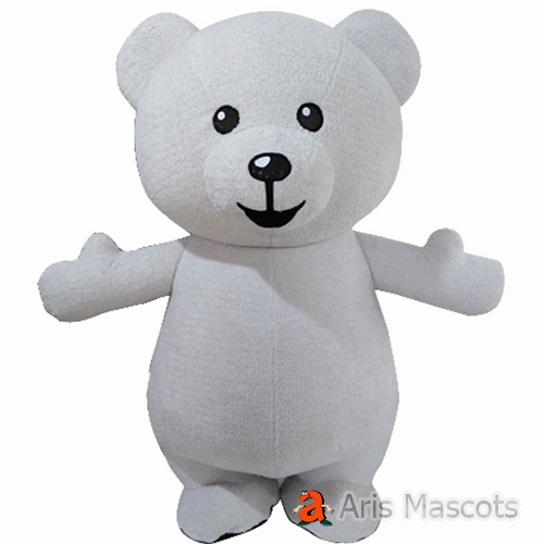 Professional High Quality Mascot 2m Cute Inflatable Bear Costume for Events, Adult Bear Blow Up Suit with Smile