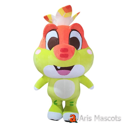 2m 6ft Inflatable Baby Dinosaur Costume Adult Size Full Body Dinosaur Blow up Suit Custom Made Mascots Production