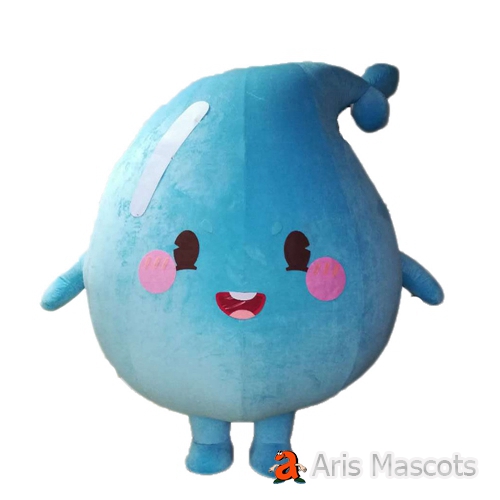 2m 6ft Inflatable Waterdrop Mascot Costume for Festivals Custom Made Waterdrop Blow up Suit for m Marketing Events