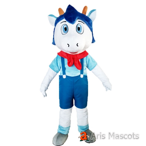 Cute Boy Horse mascot costume for parade ,Funny Horse Halloween Dress