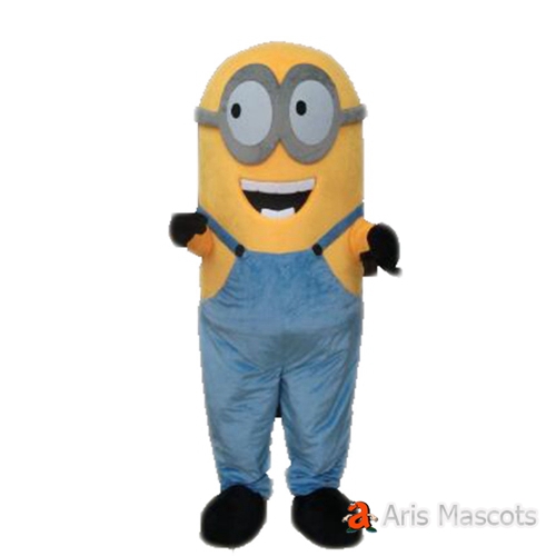 Lovely Yellow Minion Mascot Costume Cartoon Characters Mascots for Party and Festivals-Adult Minion Cosplay Dress