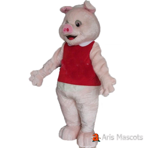 High Quality Mascot Pink Pig Costume Full Body Adult Size Fancy Dress for Marketing Events, Mascota Pig