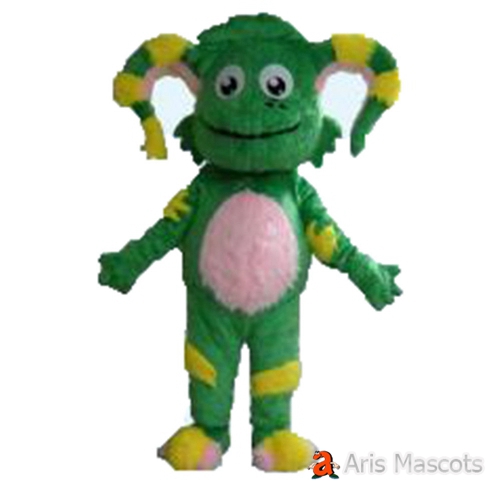 Long Plush Hair Fursuit Monster Mascot Costume for Festivals Full Body Halloween Suit Adult Size Fancy Dress