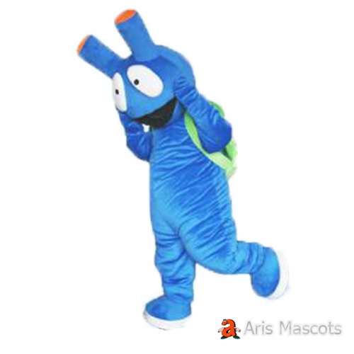 Blue Alien Mascot Costume Full Body Adult Fancy Dress for Parades and Festivals Halloween Suit