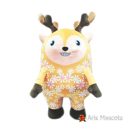 2m 6ft Giant Reindeer Mascot Inflatable Suit for Christmas Events-Adult SIze Full Body Huge Reindeer Blow up Costume